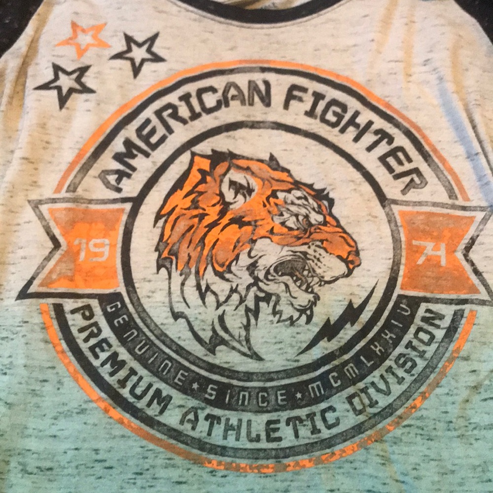 American fighter baseball t-shirt